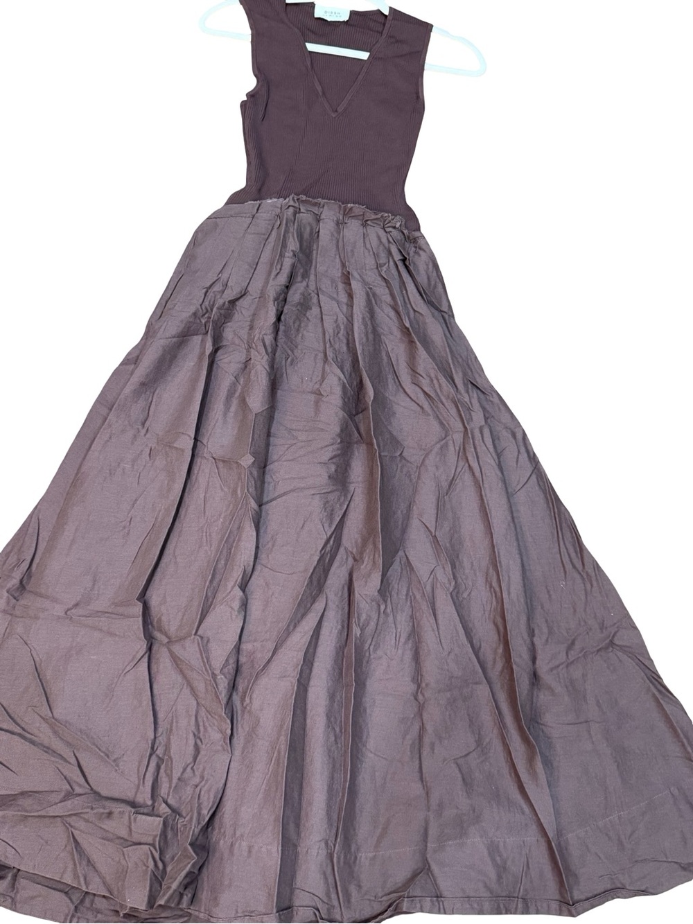 ๐ค DISSH Holly Bitter Choc Hybrid Midi Dress Size 4 Brown Minimalist Dress - Picture 15 of 16